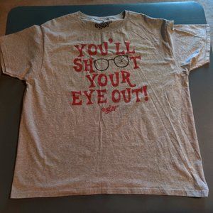 A Christmas Story "You'll Shoot Your Eye Out" T-Shirt. Holiday T-Shirt. XL